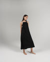 The Isla Slip Dress in Jet Black