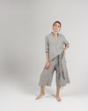 The Tie-Waist Culotte in Stripe