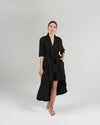 The Convertible Wrap Dress in Jet Black