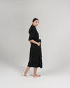 The Convertible Wrap Dress in Jet Black