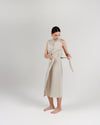 The Midi Wrap Pareo Wrap Skirt in Bone