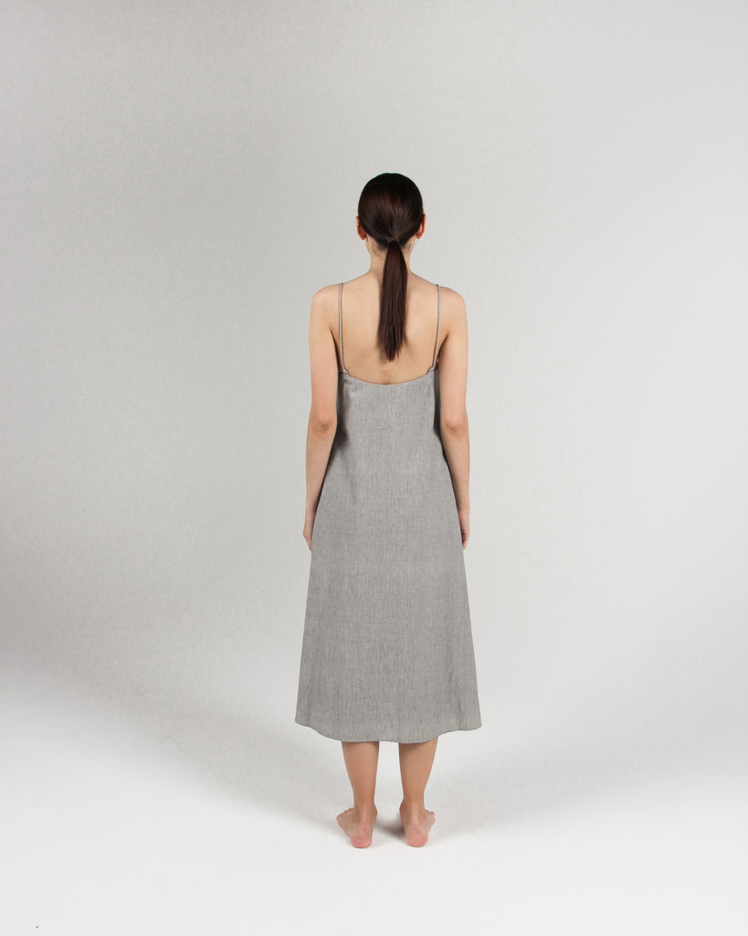 The Cala Slip Dress in Stripe