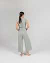 The Sleeveless Jumpsuit in Celadon